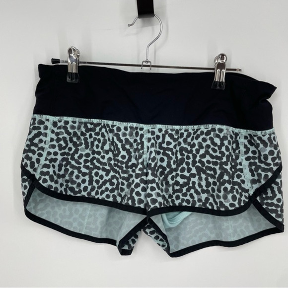 lululemon Run: Speed Short *Block-It Pocket Size 6 in Ace Spot Tranquil‎ Blue - Picture 1 of 8